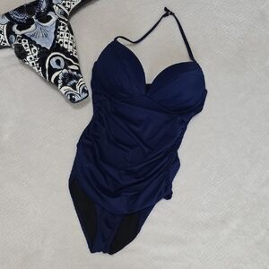 Victoria's Secret The Angel Navy Blue One Piece Swimsuit